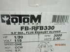 Intercity Furnace Flue Exhaust Venter Blower 115V - 330701-701, 329148-70,11013915 Rotom FB-RFB330