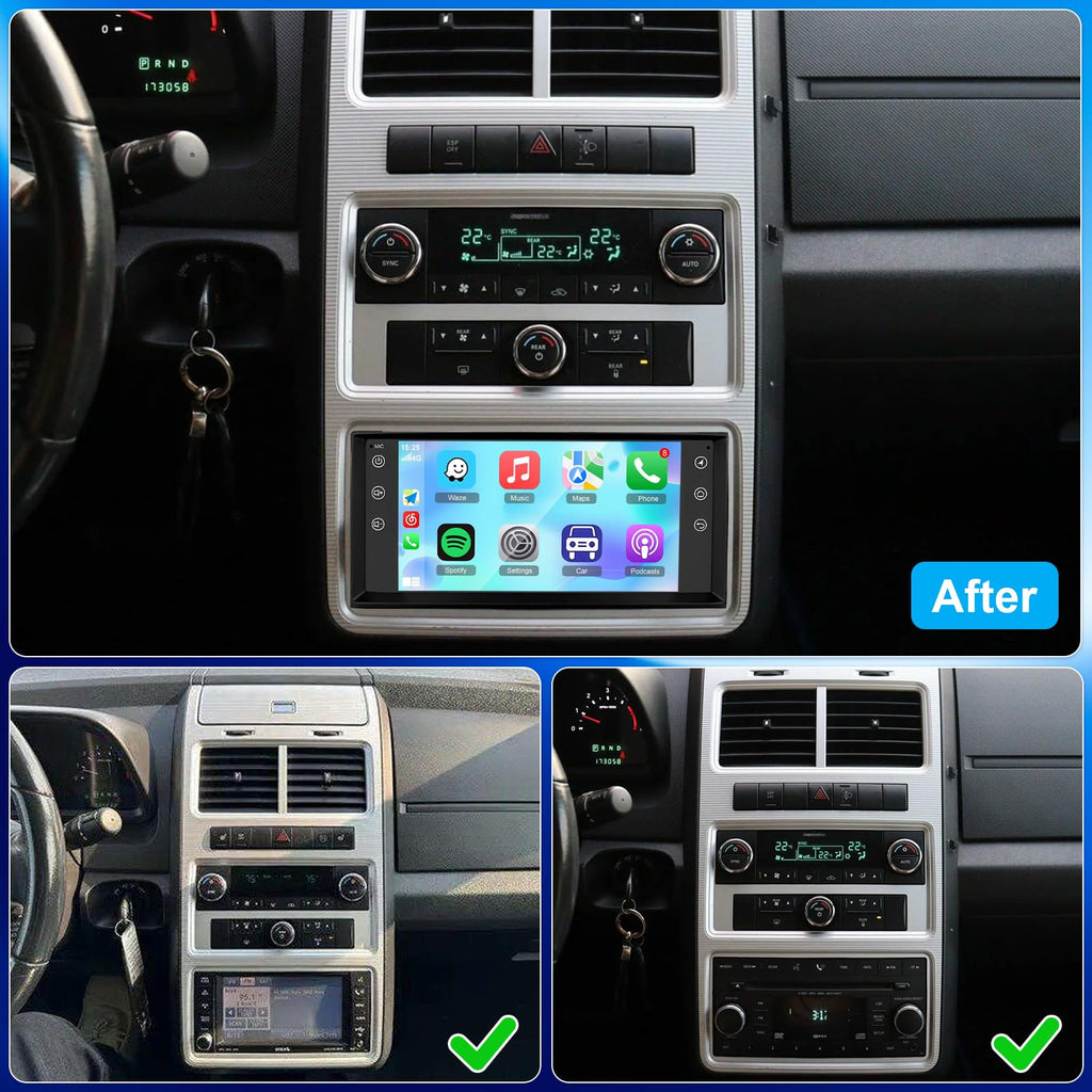 Car Stereo for Dodge Journey 2009-2010 Radio 7Inch CarPlay Bluetooth GPS