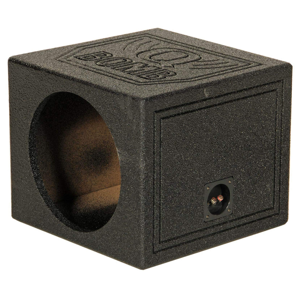 QPower QBOMB15HP Single 15" Vented Side-Ported Subwoofer Box, 32 Hz