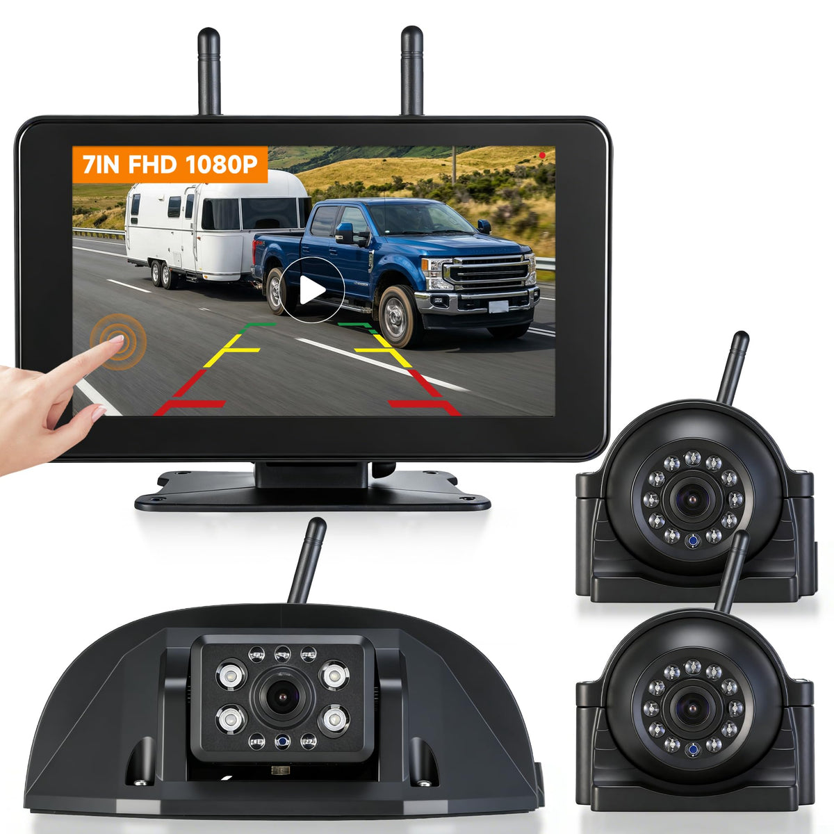 Wireless RV Backup Camera System, Plug & Play for Furrion Pre-Wired