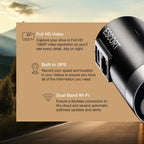 Escort M2 Smart Dash Cam (1080P) + Escort EZ Mag Mount for Radar Detectors