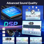 [8 Core 4+64] Android 13 Car Stereo for Toyota Camry 2012 2013 2014-10 inch IPS Touchscreen Radio with Carplay & Android Auto - 4G SIM Card/DSP 32EQ / FM AM RDS/Bluetooth 5.1 + AHD Backup Camera