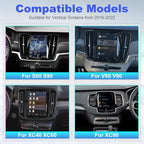 Wireless Carplay & Android Auto Module for Volvo XC90/XC60/XC40/S90/S60/V60/V40 2016-2022 Carplay Retrofit Kit Sensus Upgrade Seamless Connectivity Support Original Camera/SWC