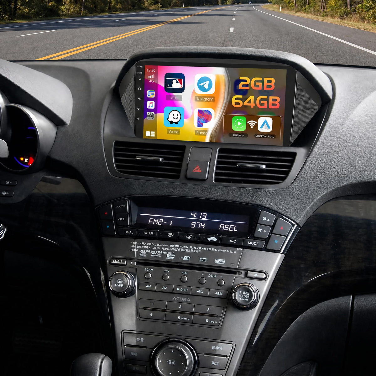 Inefala 4+128G Radio for Honda Acura MDX 2007-2013 Android 15 Stereo