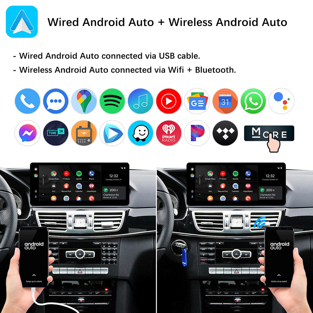 12.3" Wireless CarPlay Touchscreen for Mercedes-Benz E Coupe W207