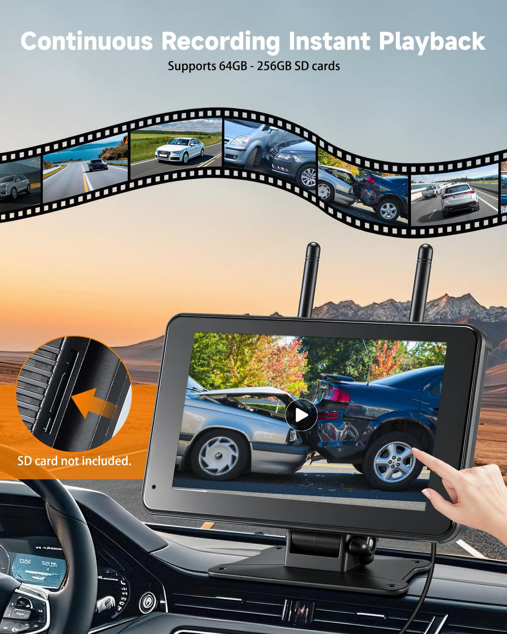 Wireless RV Backup Camera System, Plug & Play for Furrion Pre-Wired