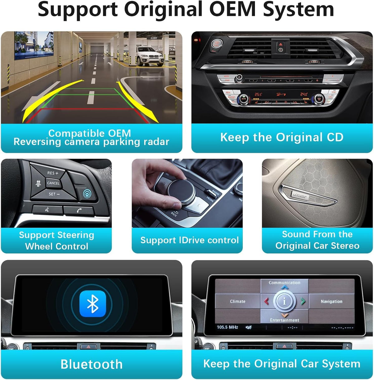 12.8" QLED CarPlay for Audi Q5 MMI 2G 2009-2017 Linux