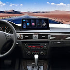 10.25-inch Car Stereo Radio for BMW 3 Series E90/E91/E92/E93 2007-2011 Fits Base Trim, Linux Touchscreen Head Unit with Wireless CarPlay Android Auto, GPS Navigation, Wi-Fi, FM, Camera Not Included
