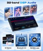 8 CORE 6G+128G Car Radio Stereo for Honda Civic 2006-2011 with Wireless CarPlay Android Auto, 10.1 Inch 1280 * 720P IPS Touch Screen Android 15 GPS 5Ghz-WiFi Bluetooth 32-Band DSP SWC Backup Camera