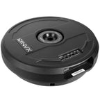NVX QBSTA 900W Max (300W RMS) 11" Powered Spare Tire Subwoofer Box with Built-in Amp and Remote Bass Knob, Easy to Install in Cars