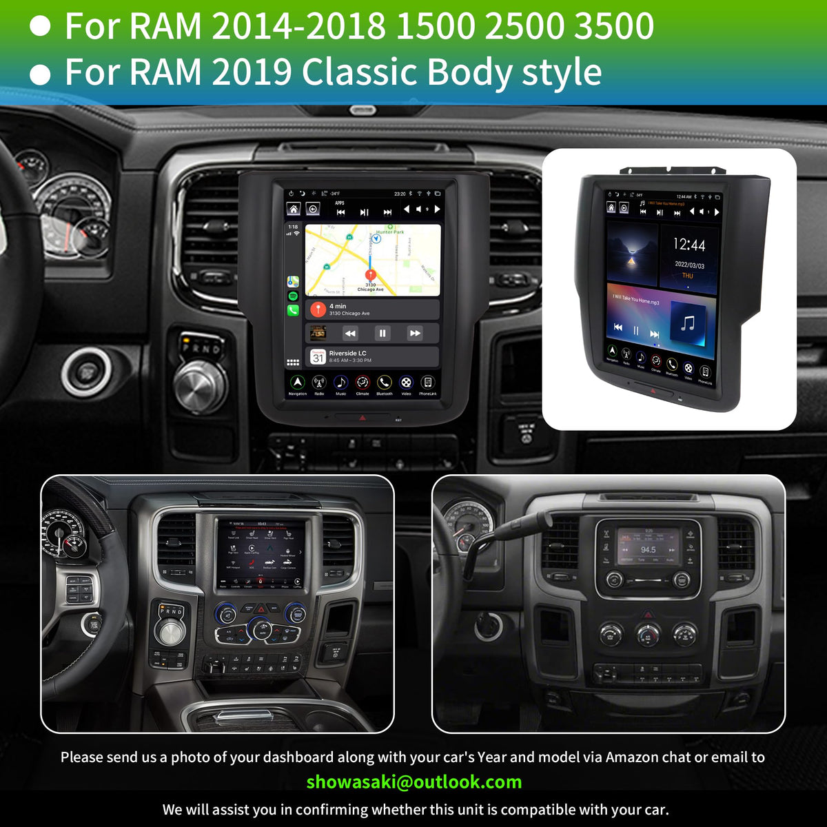 LINKSWELL GEN5 Android Car Radio for Dodge RAM 2014-2018 1500 2500 3500