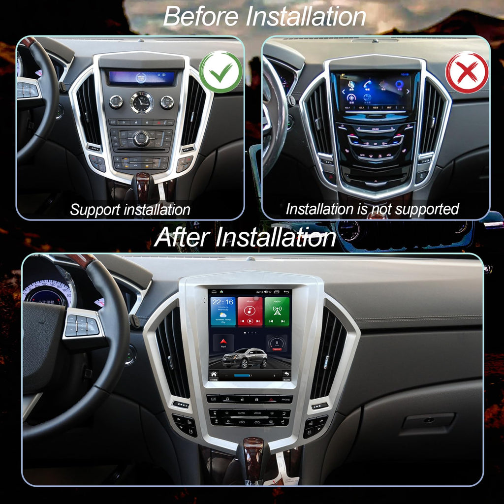 Android 14 Radio for Cadillac SRX 2009-2012, 9.7" Tesla Style Touchscreen