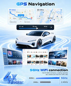 8 CORE 6G+128G Car Radio Stereo for Honda Civic 2006-2011 with Wireless CarPlay Android Auto, 10.1 Inch 1280 * 720P IPS Touch Screen Android 15 GPS 5Ghz-WiFi Bluetooth 32-Band DSP SWC Backup Camera