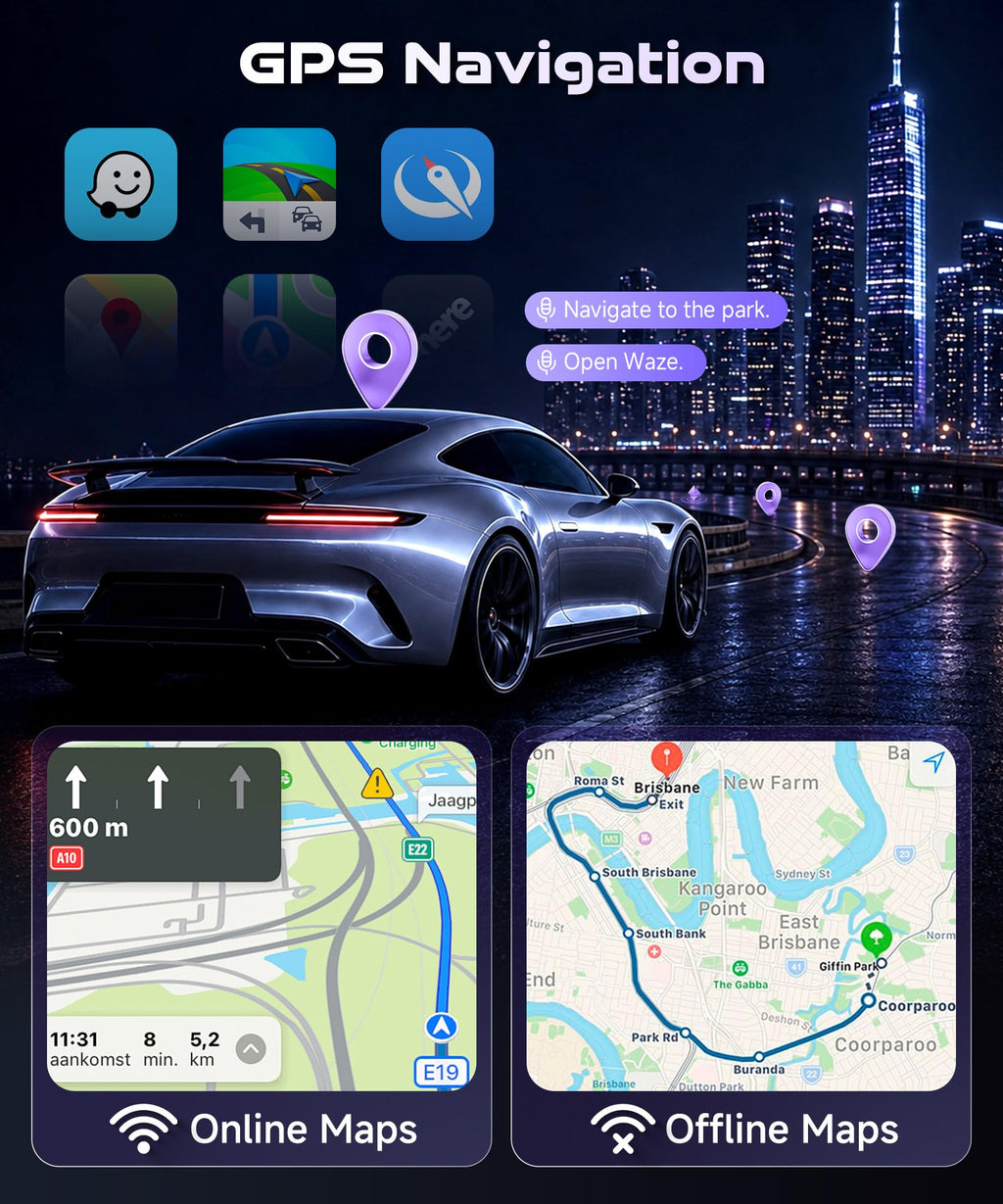 8Core 4G 64G Car Stereo Radio for Toyota Corolla 2017-2019 Wireless CarPlay