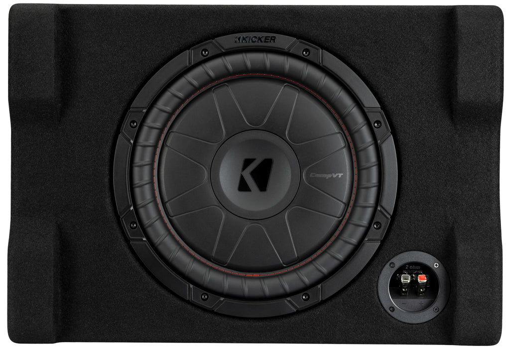 KICKER 52CVTDF122 CVTDF 12" Subwoofer in Down Firing Enclosure, 2-Ohm