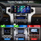 12.3 inch Car Radio for Toyota Tundra 2014-2021 Upgrade Carplay