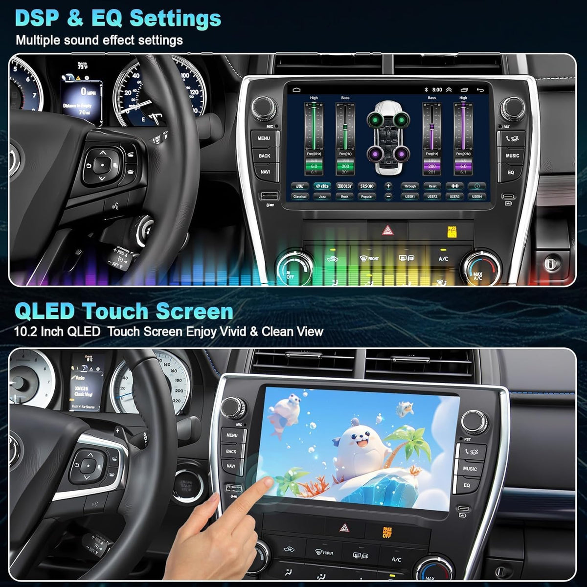 Car Radio for Toyota Camry 2015-2017 with Key Support Carplay Android Auto