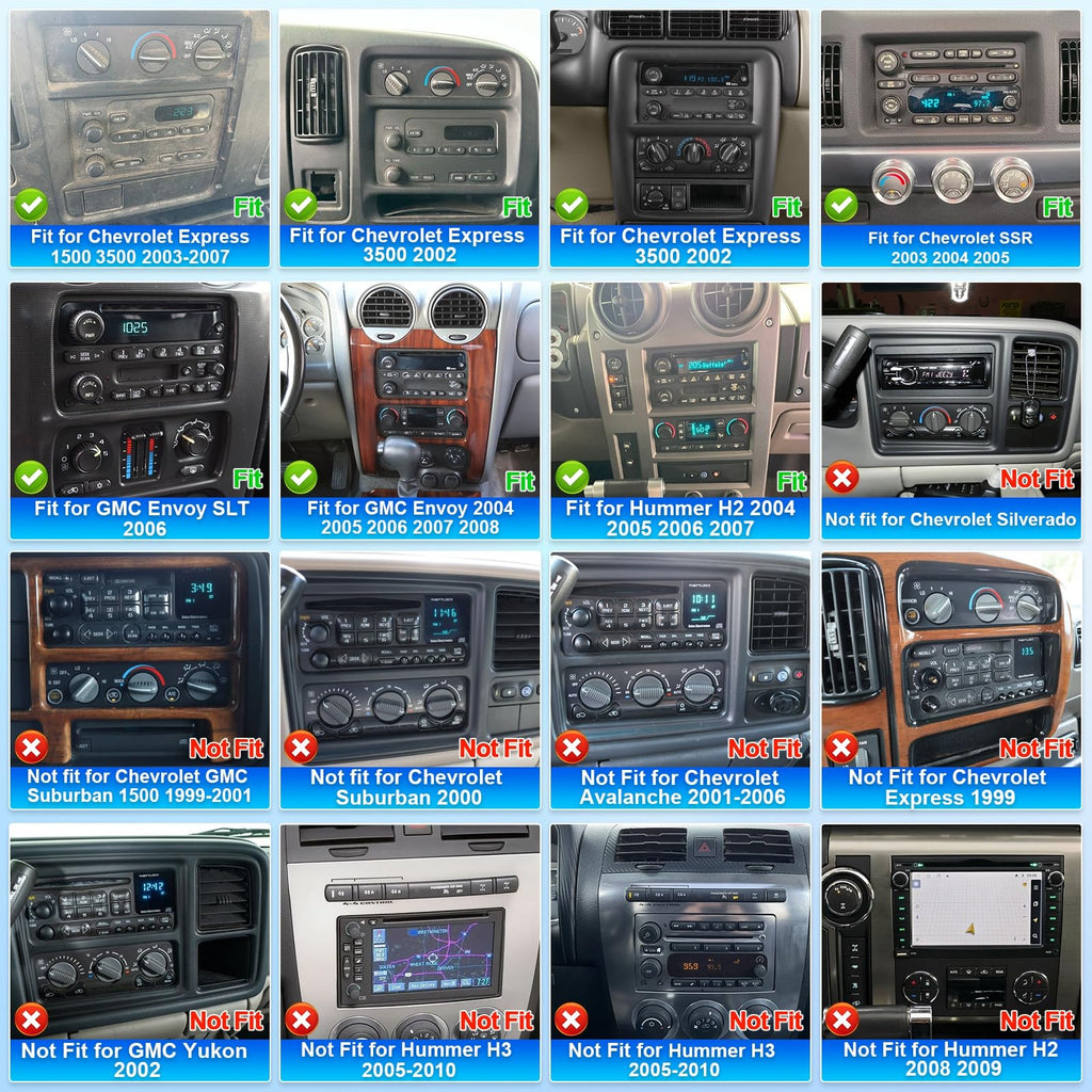 4Core 4+64G 7" Car Radio for Chevrolet Venture 2000-2005 Android 13