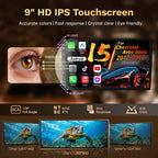 8Core 4+64GB Android 15 Radio for Chevy Sonic Aveo 2012-2016: 9 Inch 1280 * 800 IPS Touch Screen with Wireless Carplay Android Auto 5G WiFi Bluetooth 1080P Backup Camera GPS Navigation SWC FM/AM/DSP