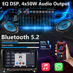 Car Radio Stereo for Toyota Tundra 2007 2008 2009 2010 2011 2012 2013 Toyota Sequoia 2008-2019, Wireless CarPlay Android Auto GPS Navi WiFi, Physical Button Volume Knob,Fit OEM Camera/SWC/JBL