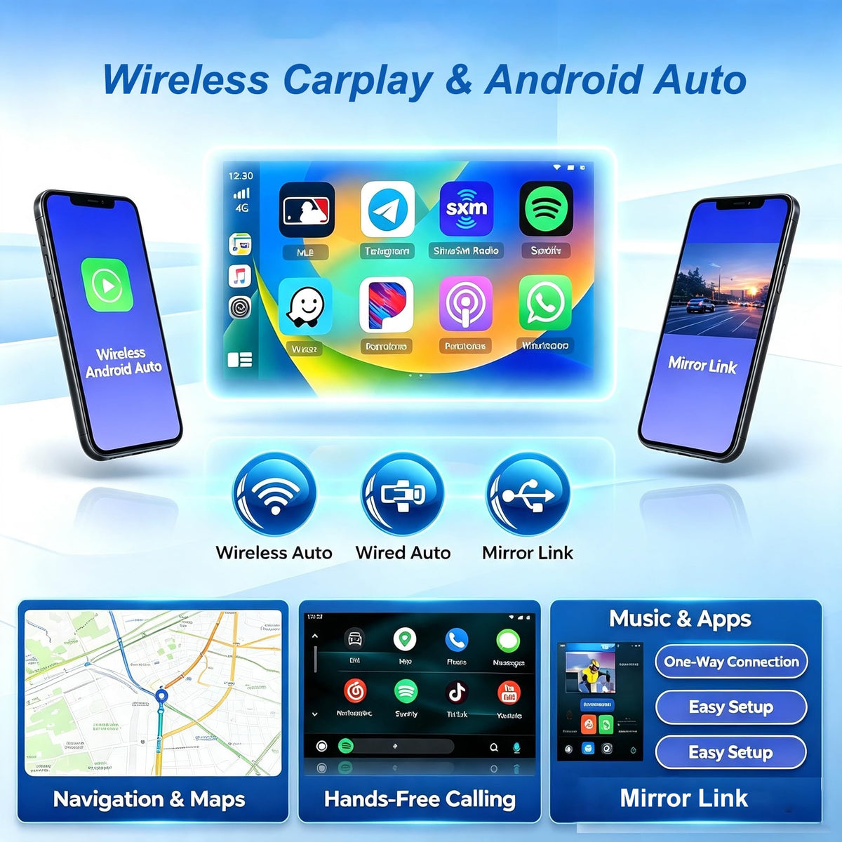 13'' Android Car Stereo Radio Head Unit for Jeep Renegade 2015-2020, 2K 1920 * 1200 Touchscreen Radio Support Wireless CarPlay & Android Auto, GPS Navigation, Bluetooth, FM + Backup Camera, 4+64G