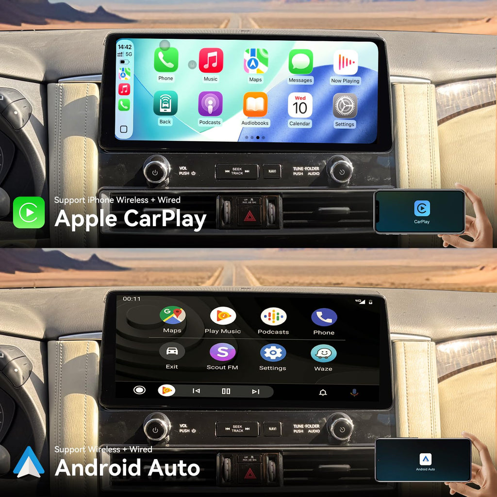 12.8 Inch for Nissan Patrol 2012-2020 for Tesla-Style Touchscreen Stereo