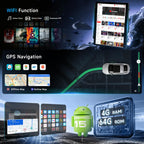 4G+64G Android Stereo for Ford Focus 2012-2018 Radio Upgrade 9.7 Inch IPS Touch Screen Head Unit, Car Stereo with Wireless Carplay Android Auto GPS WiFi DSP Bluetooth FM RDS Backup Camera