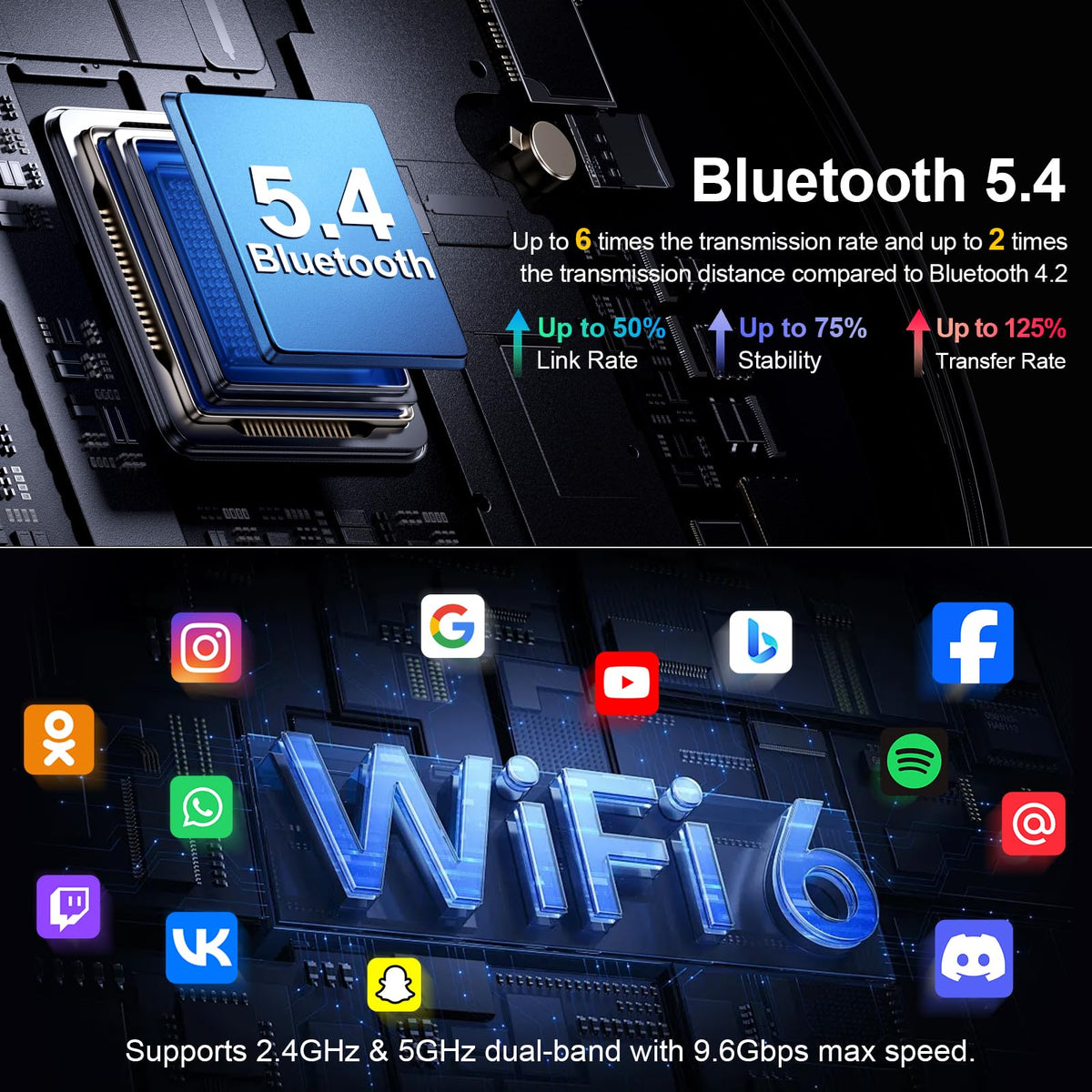 8-Core Car Stereo for Chevrolet Sonic Aveo 2011-2015 Android 15 with Wireless CarPlay Android Auto, 4GB+64GB Car Radio WiFi 6 Bluetooth 5.4, DSP 48-Band EQ, 4K Video, Backup Camera