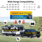 Haloview Byte Tango BT7 TPMS with 6 Sensors 1080P Wireless Backup Camera System with Integrated Rv Tire Pressure Monitoring System for RV Truck Trailer Camper TPMS-6S