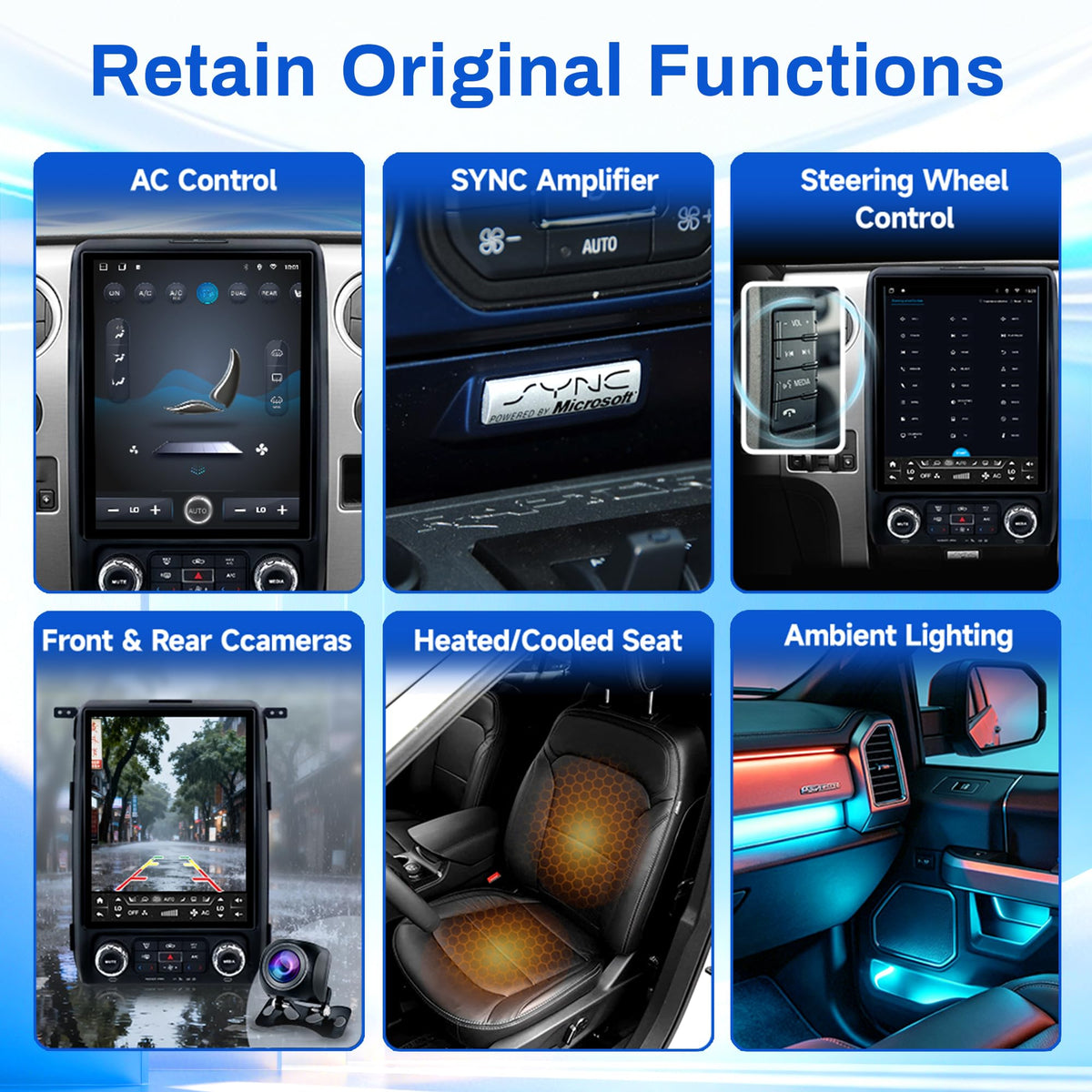 8Core 4+64G Radio for Ford F150 2013 2014 w/Carplay Android Auto