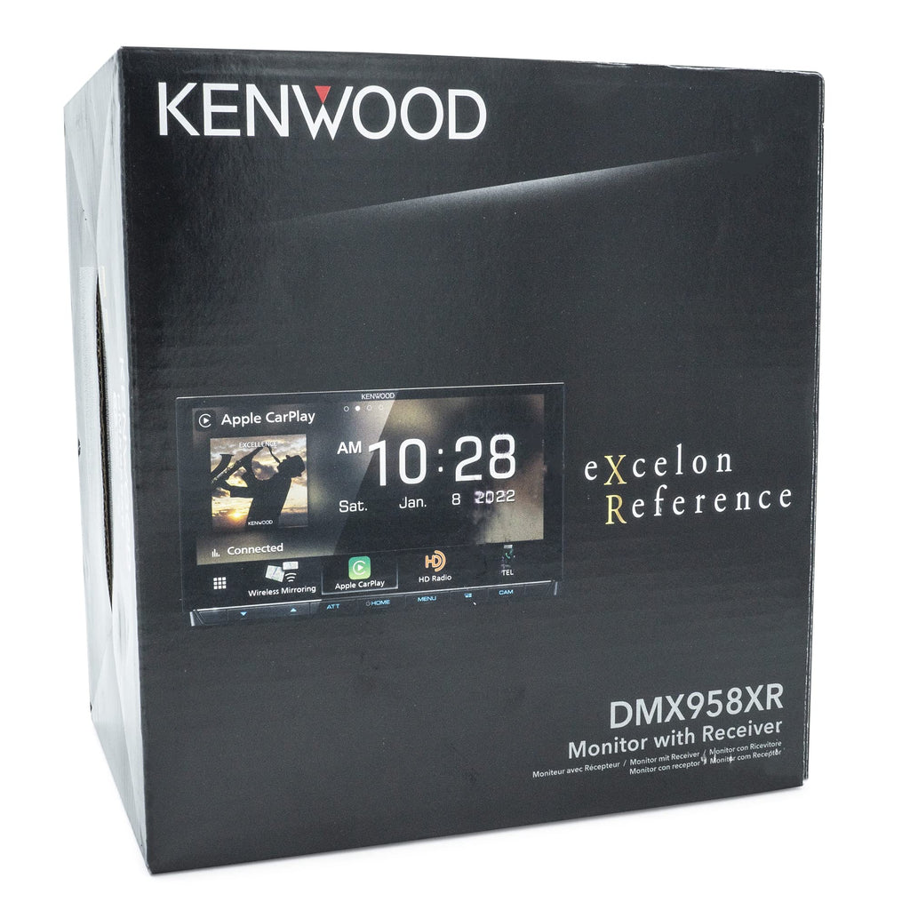 KENWOOD DMX958XR EXCELON Reference 6.8" Full HD Capacitive Touchscreen Car Stereo Receiver, Wireless Apple Carplay/Android Auto, Bluetooth, AM/FM HD Radio, MP3 Player, USB Port, Double DIN, SiriusXM