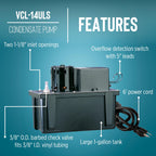 Little Giant VCL-14ULS, 115V, 200 GPH, Condensate Removal Pump