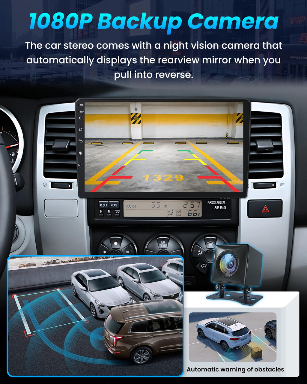 8Core+32GB ROM Android 15 Upgrade Car Radio for Toyota 4Runner 2003-2009