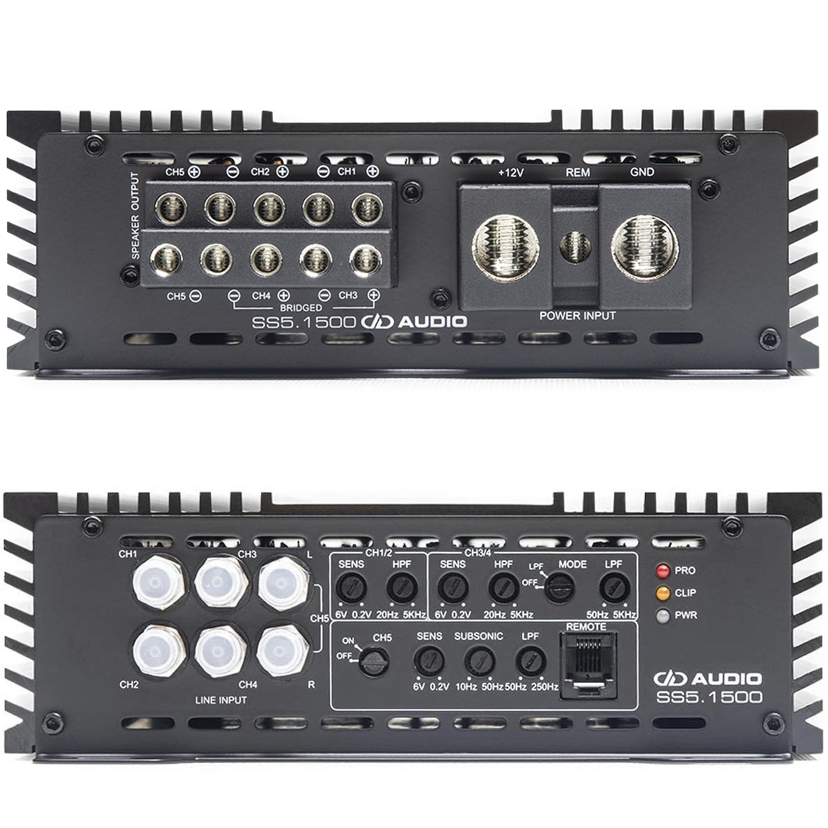 DD Audio SS5.1500 5-Channel 2700W RMS Amplifier
