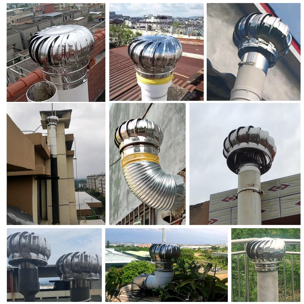 Round Wind Powered Ventilator(7.9 in/200mm)
