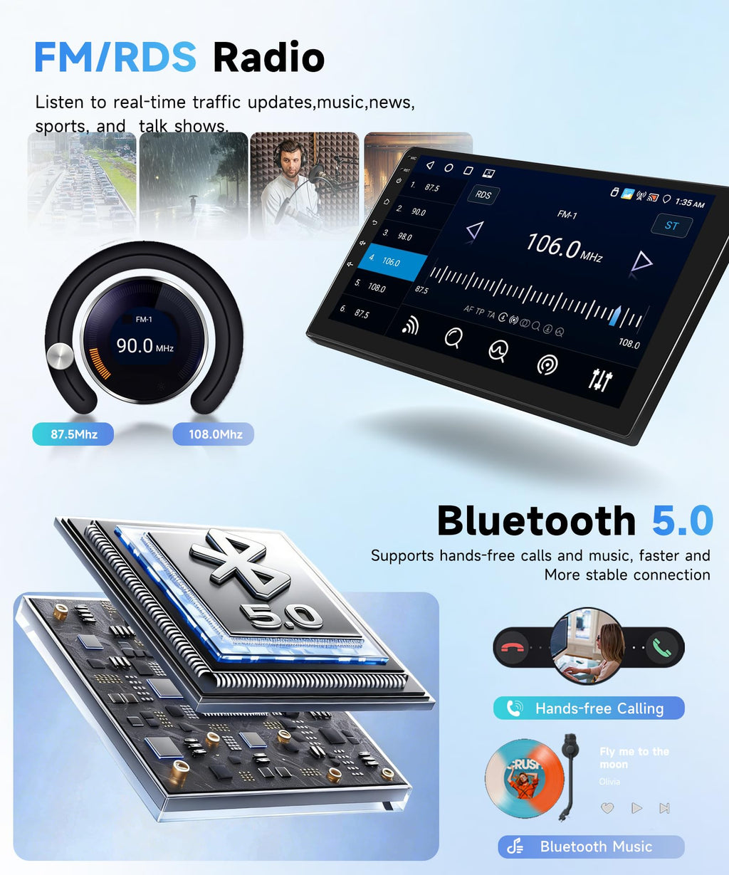 MAHVEC Car Radio Stereo for Chrysler 300 300C 2005-2010 Android 15 4G+64G