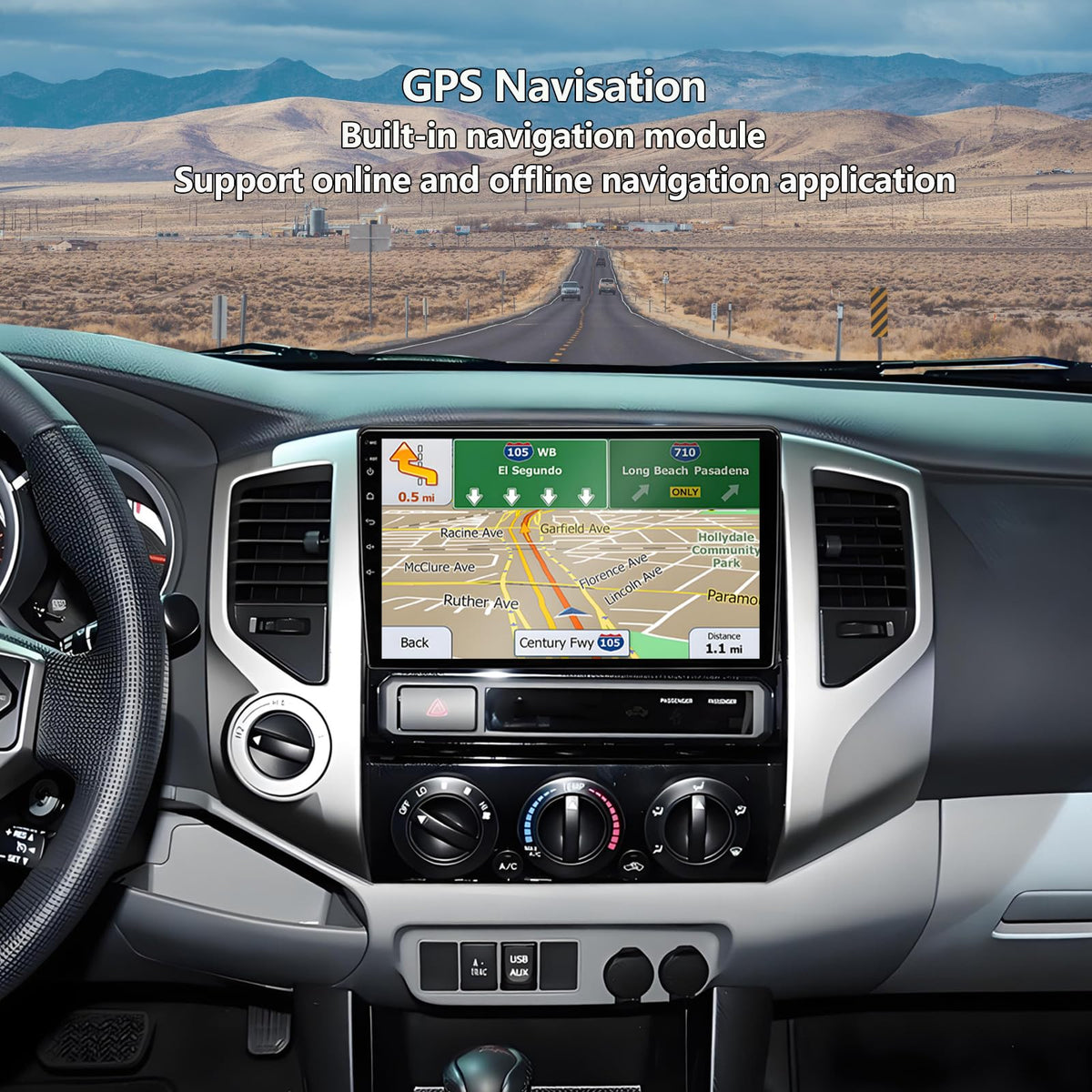 Car Radio for Toyota Tacoma 2005-2015: 8-Core 4GB+64GB Stereo Replacement