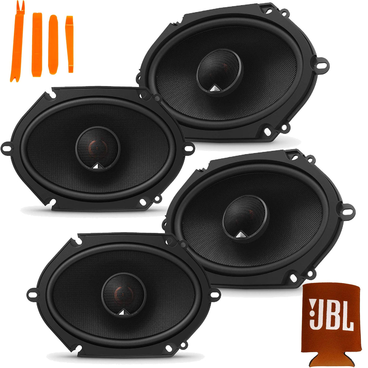 JBL STADIUMGTO860 2 Pairs 6x8 Bundle Compatible with Ford 00-05 Excursion