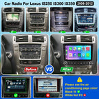 Car Radio Stereo for Lexus IS250 IS350 2006 2007 2008 2009 2010 2011 2012,10" QLED Touchscreen with Wireless CarPlay & Android Auto& Mirror Link,4G+64GB Fast Android 15 System