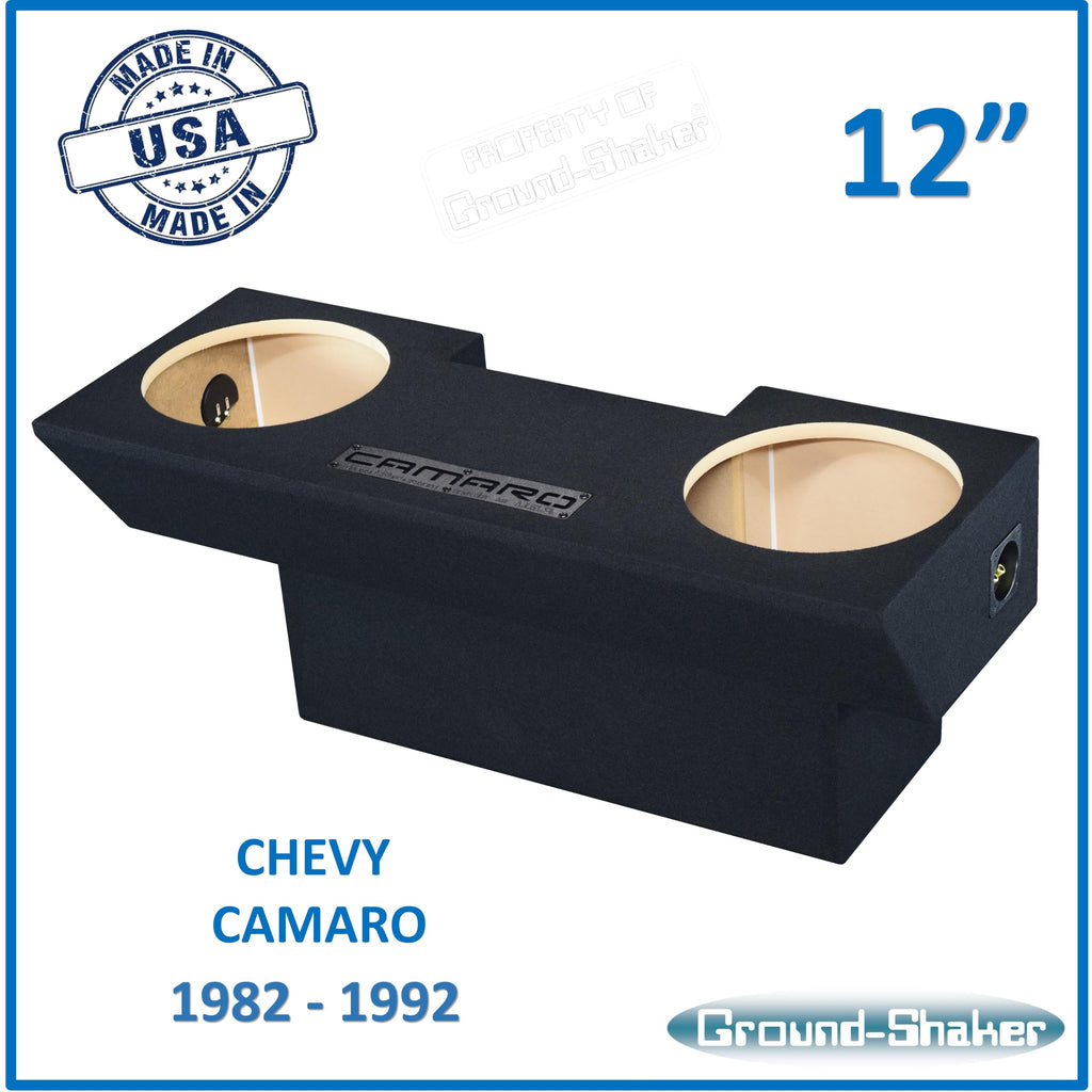 12" Dual Sub Box for Camaro 1982-1992 Subwoofer Enclosure Speaker Box