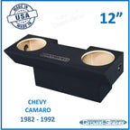 12" Dual Sub Box for Camaro 1982-1992 Subwoofer Enclosure Speaker Box