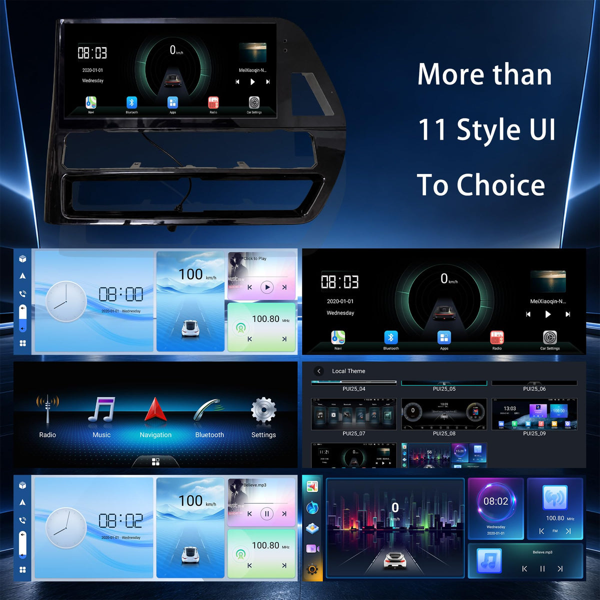 12.3 inch Android Smart System for Highlander Upgrade 2020-2023