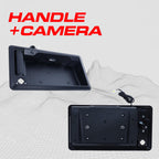 Master Tailgaters Black Tailgate Handle with Backup Camera Replacement for Ford Econoline Van E150, E250, E350, E450 (2008-2024) | IP68 Waterproof | Parking Grid Lines Available | Easy to Install