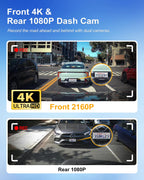 Fitcamx Front 4K+Rear 1080P Dash Cam Adapts for Lexus RX 2016-2022 RX350 450h 350L 450hL, Integrated OEM Look, 2 Way HD Video, WiFi & APP, Loop Recording, Parking Monitoring, Easy to Use, 128GB Card