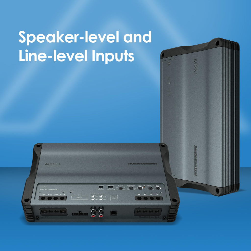 AudioControl 800W Monoblock EV-Compliant Car Audio Bass Amplifier
