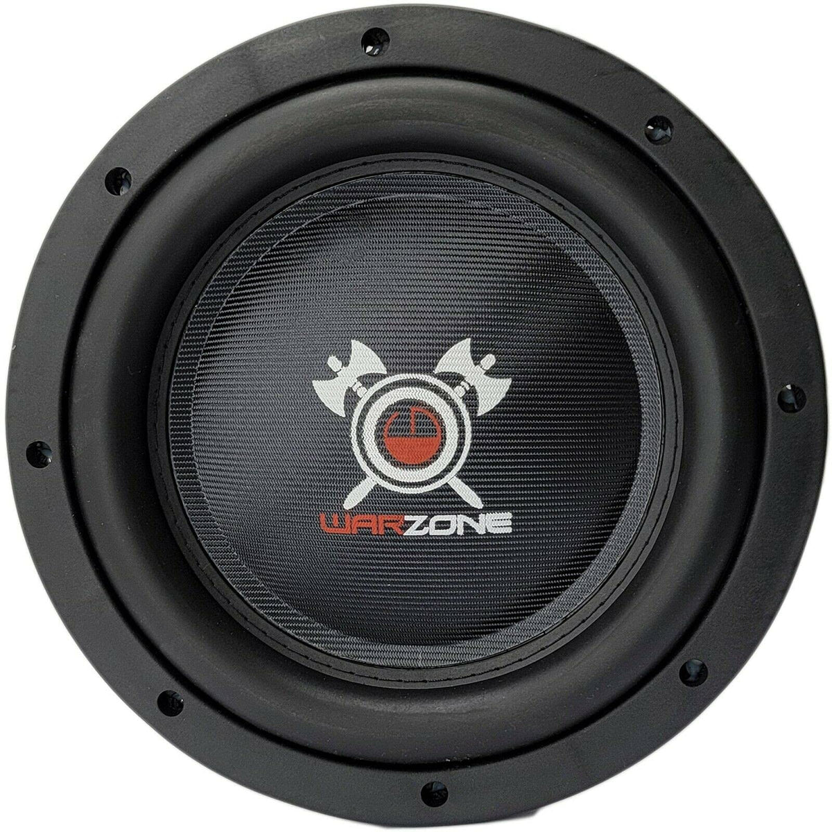 Gravity Warzone WZ10D4-1 10-Inch Shallow Car Audio Subwoofers, Dual 4-Ohm DVC, 1200W Max/400W RMS Each, Carbon Fiber Cone, 2-Pack