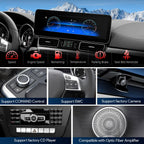XTRONS 14.9 Inch Android 14 Car Stereo for Mercedes-Benz M-Class W166 GL-Class X166 2012-2015 NTG 4.5/4.7 System, 2K IPS Anti-Glare Touch Screen GPS Navigation Support Wireless CarPlay Android Auto 4G