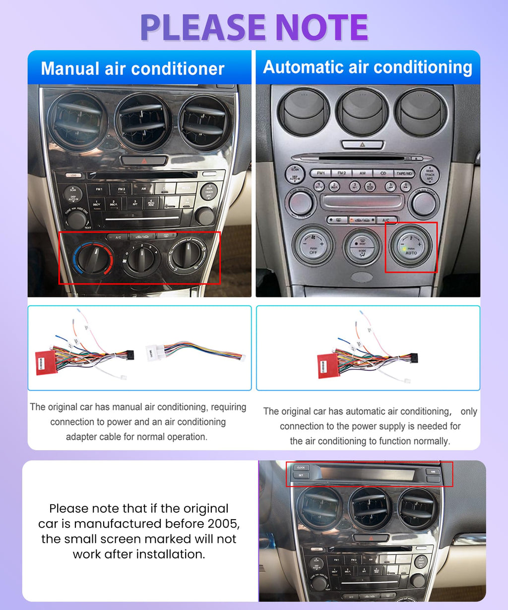 Rimoody 4G+64G Android Car Stereo for Mazda 6 Radio 2004-2014 Carplay