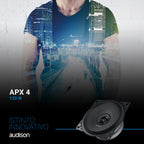 Audison APX 4 Prima Series 4" (100mm) 2-Way Coaxial Speakers (Pair)