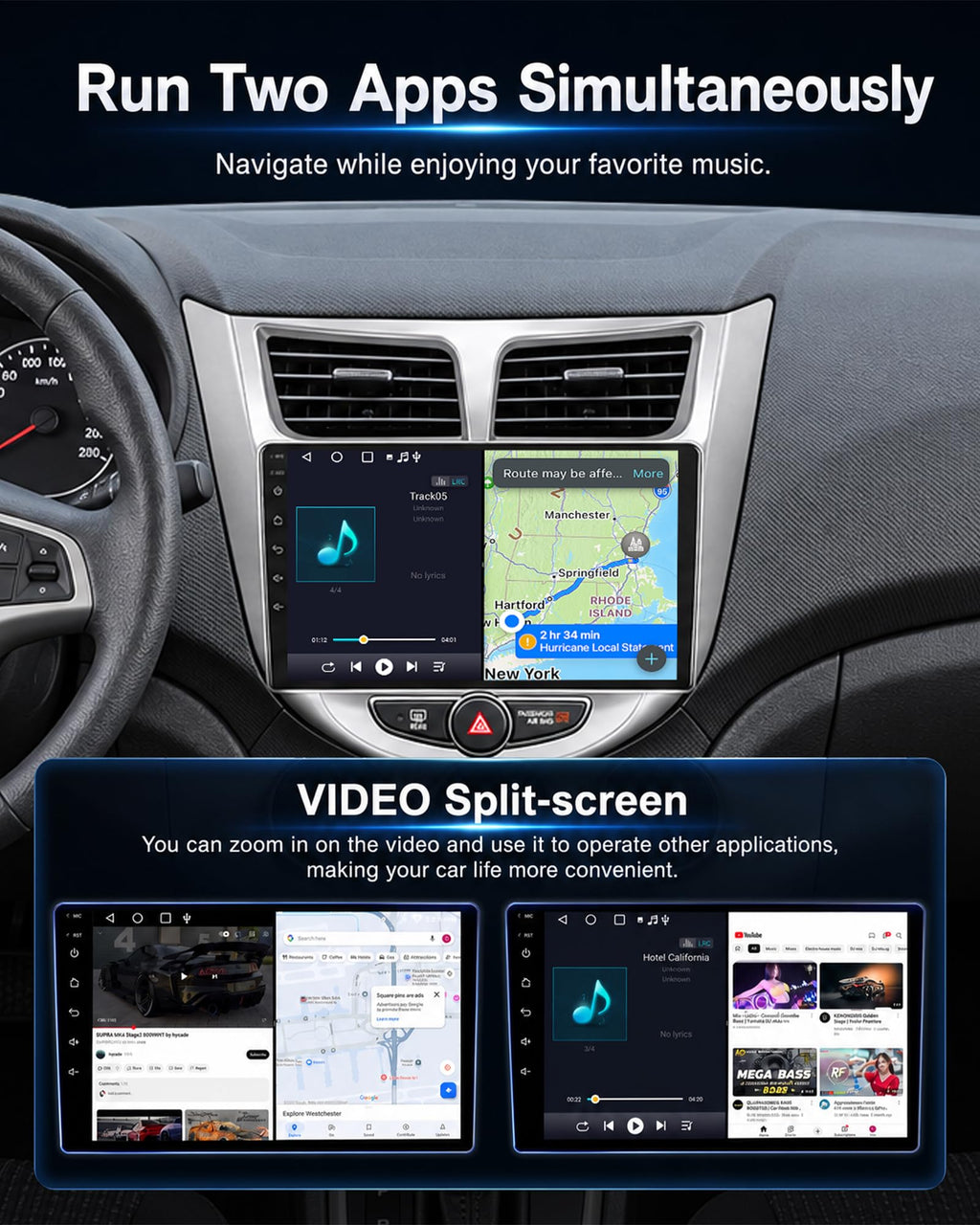 64G Car Stereo Radio for Hyundai Accent 2012-2017 CarPlay Android Auto